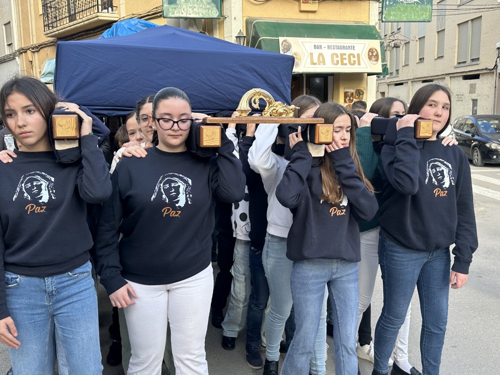 Primer ensayo de los pequeños costaleros de María santísima de la Paz
