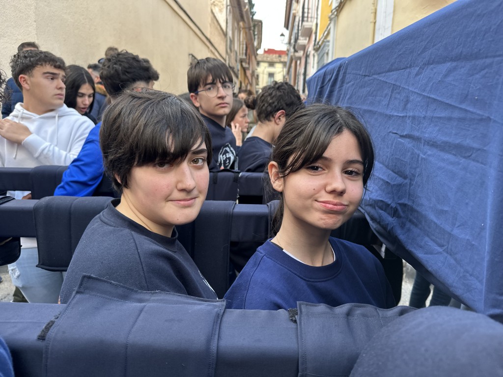 Primer ensayo de los pequeños costaleros de María santísima de la Paz