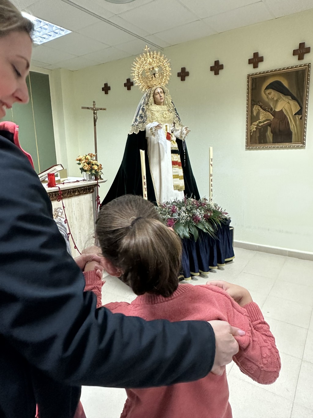 Maria Santísima de la Paz ya está en las Hazas