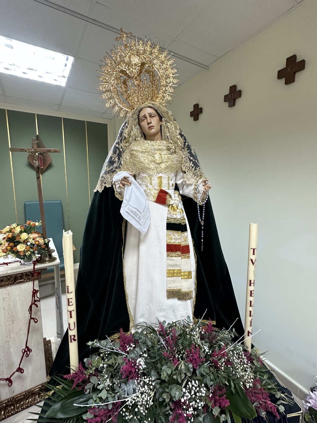 Maria Santísima de la Paz ya está en las Hazas