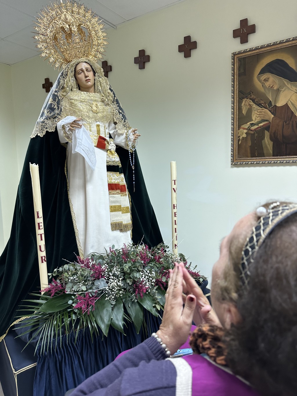 Maria Santísima de la Paz ya está en las Hazas