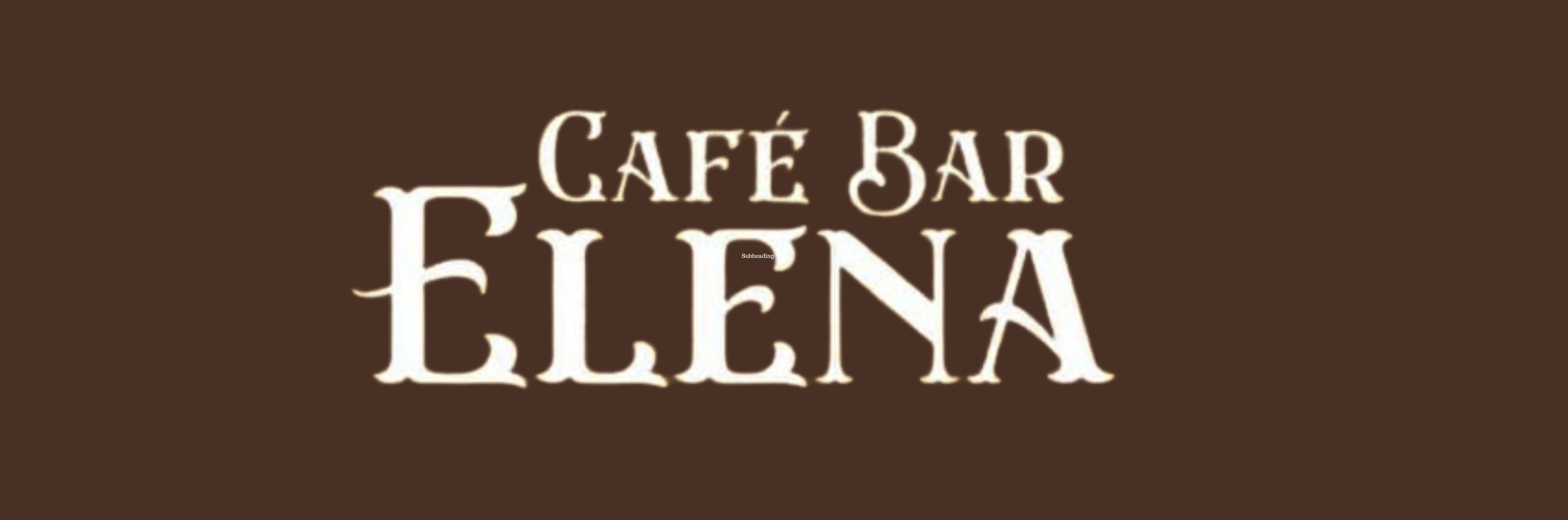 CAFÉ BAR ELENA